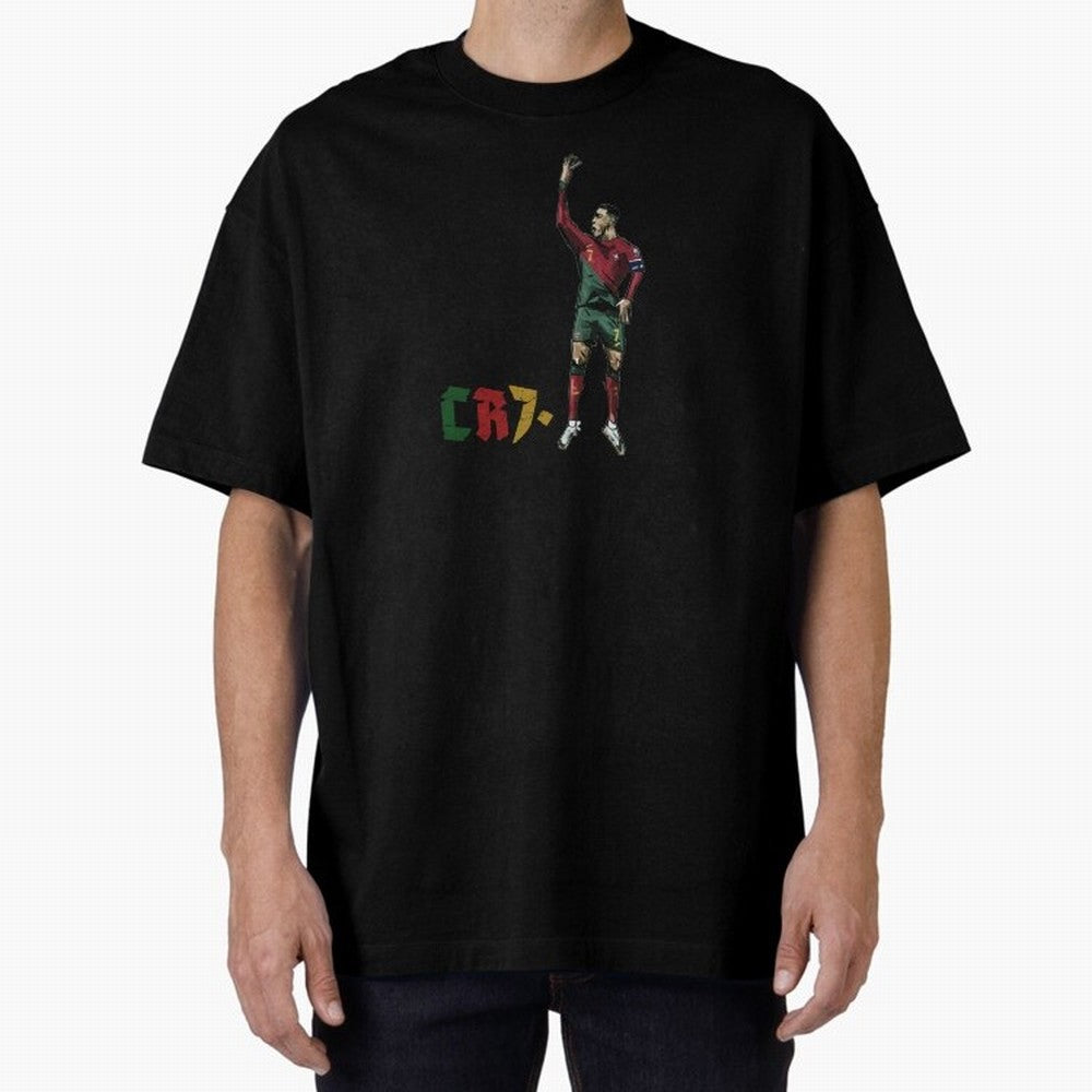 CR7. Oversized T-Shirt Bring Bold Fan Energy to Match Day Hype around FIFA World Cup 2026, CR7 and Messi, England and Germany, Football Festival Excitement, Trophy Ambitions, Country Rivalries and Star Player Buzz; Created for Match Day Parties,