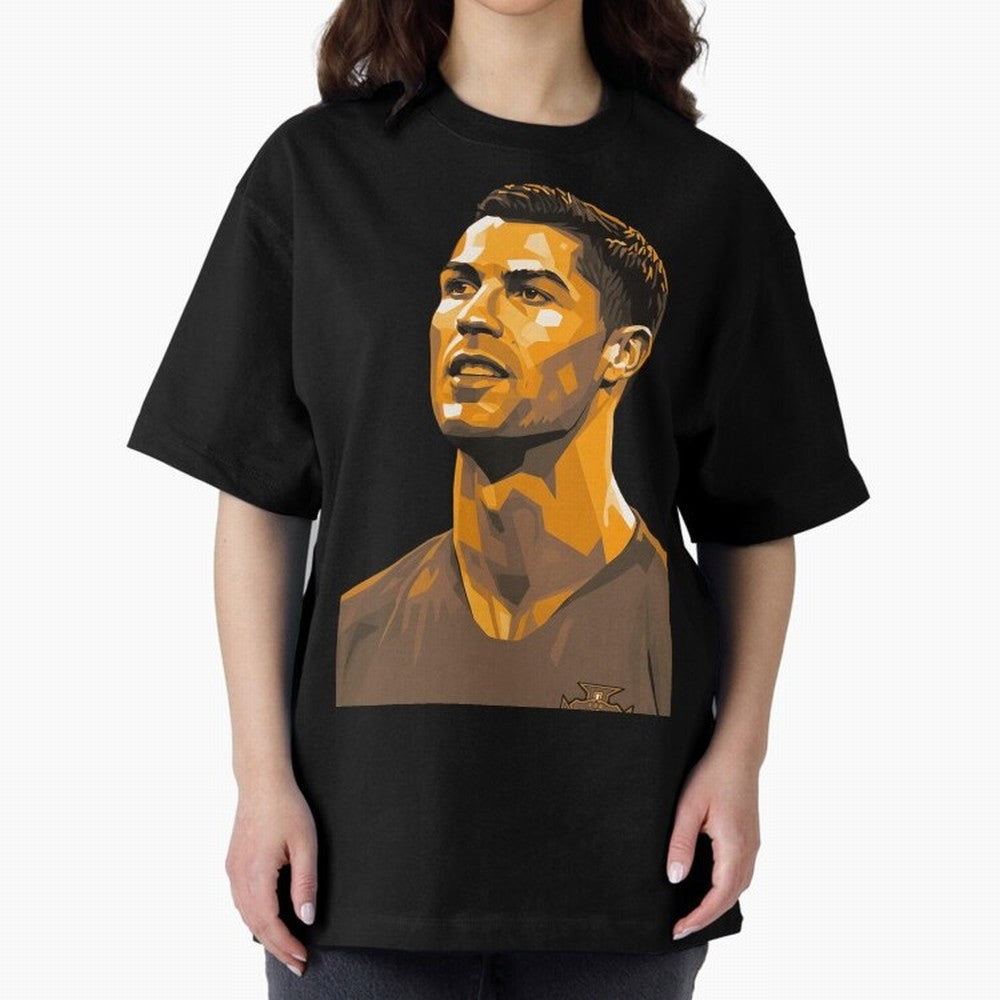 Ronaldo Oversized T-Shirt Celebrate Golden Goal Energy in Global Football Passion for FIFA World Cup 2026, Celebrating CR7 and Messi, Portugal, Soccer Culture, Superstar Moments, National Team Dreams and Competitive Fire; Built for Supporters