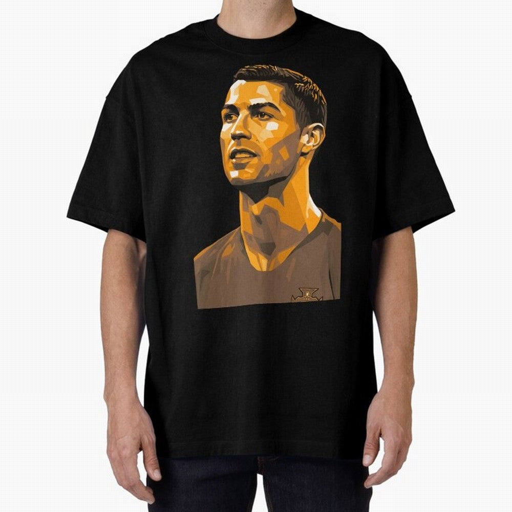 Ronaldo Oversized T-Shirt Celebrate Golden Goal Energy in Global Football Passion for FIFA World Cup 2026, Celebrating CR7 and Messi, Portugal, Soccer Culture, Superstar Moments, National Team Dreams and Competitive Fire; Built for Supporters