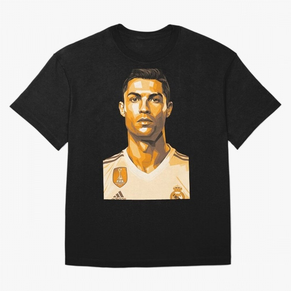 Ronaldo Oversized T-Shirt Capture Global Football Passion for FIFA World Cup 2026, with Mbappe and Neymar, England and Germany, Supporter Pride, Iconic Celebrations, Legendary Names and Global Match Day Energy; Perfect for People Who Love
