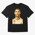 Ronaldo Oversized T-Shirt Capture Global Football Passion for FIFA World Cup 2026, with Mbappe and Neymar, England and Germany, Supporter Pride, Iconic Celebrations, Legendary Names and Global Match Day Energy; Perfect for People Who Love