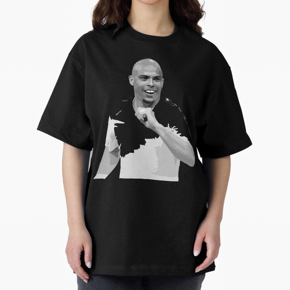 R9 Ronaldo Oversized T-Shirt Upgrade FIFA World Cup 2026 Group Stage for Fans of Neymar, Haaland and Cristiano Ronaldo and Argentina and Brazil, Bringing Football Passion, Legendary Performances, Festival Vibes and Supporter Community; Ideal for