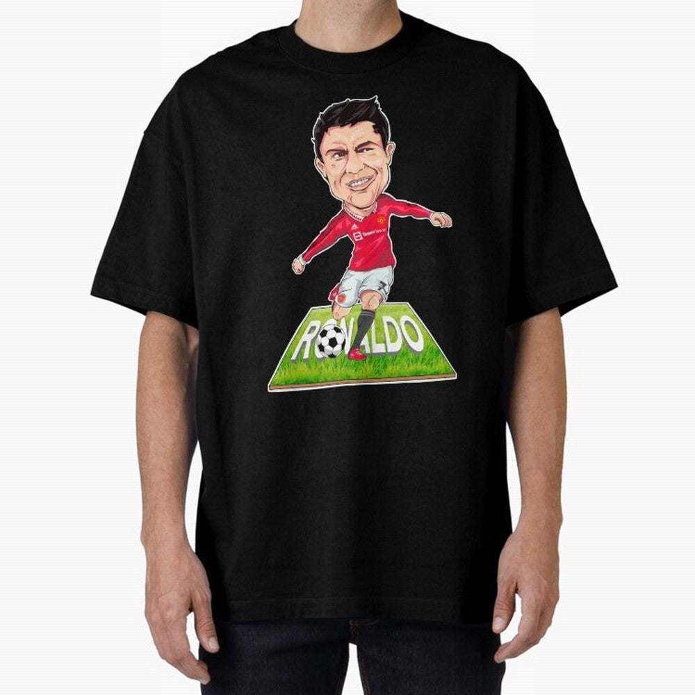 Cristiano Ronaldo Oversized T-Shirt Show Your Tournament Heart for FIFA World Cup 2026 USA Canada Mexico for Fans of Messi and Spain, Bringing Football Passion, Legendary Performances, Festival Vibes and Supporter Community; Ideal for Passionate