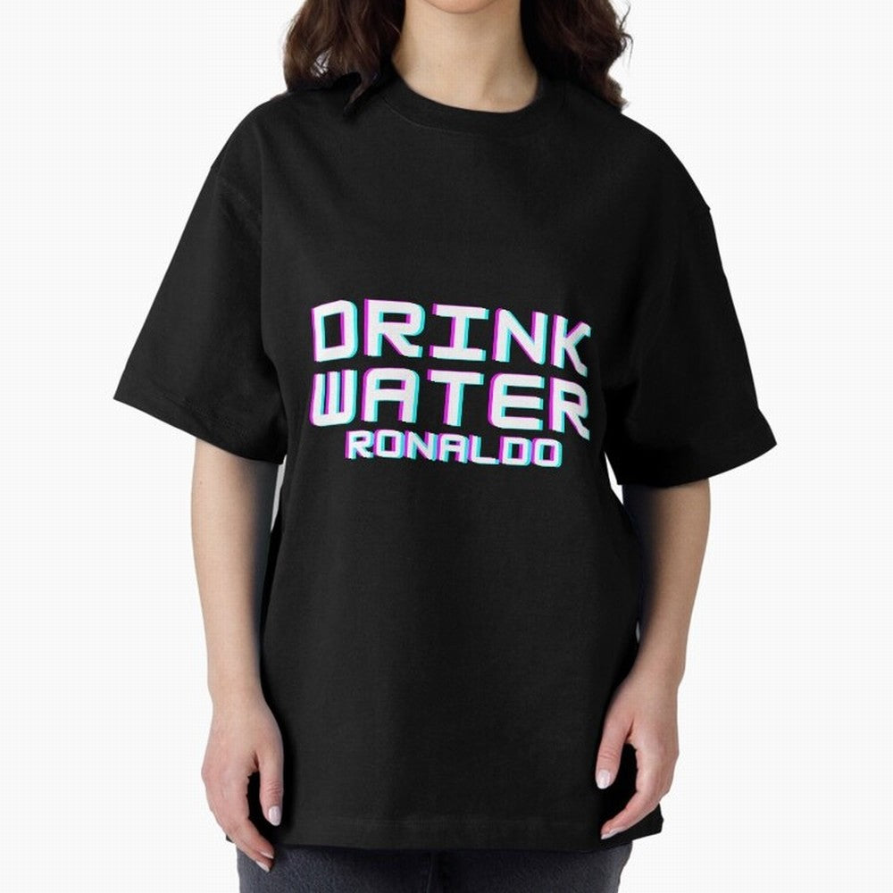 drink water ronaldo Oversized T-Shirt Follow the Final Road of Match Day Hype around FIFA World Cup 2026 USA Canada Mexico, Messi, Neymar and Mbappe, England, France and Netherlands, Global Supporter Spirit, Legendary Goals, National Colors and