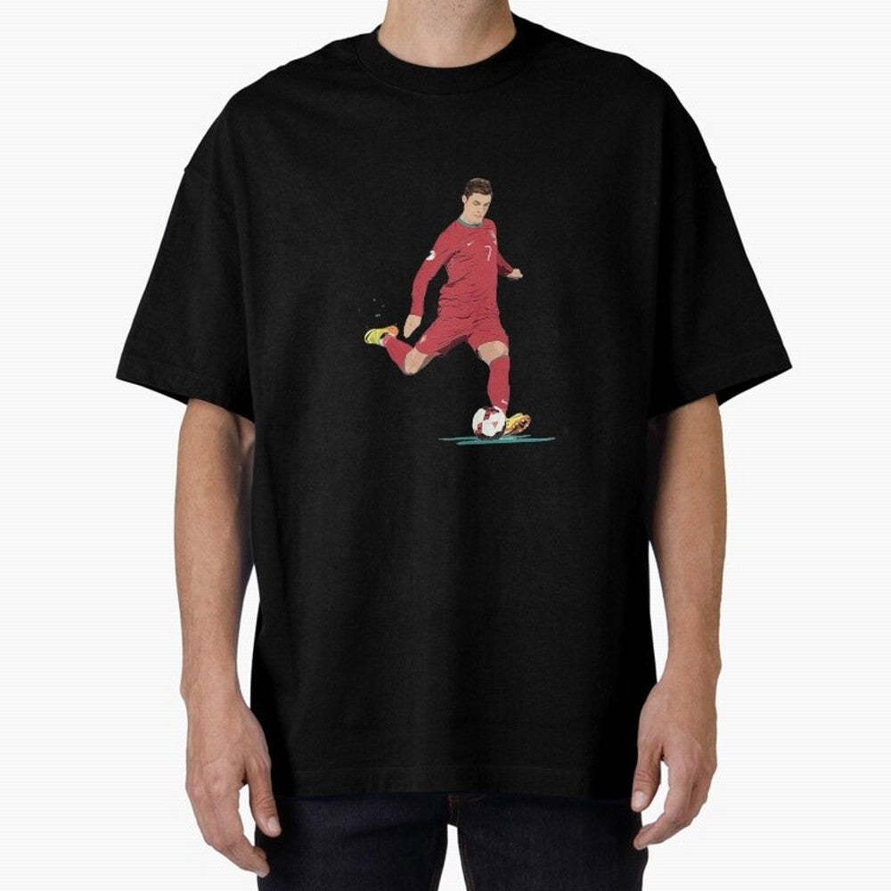 Cristiano ronaldo portugal 2022 Oversized T-Shirt Share the Excitement of Match Day Hype around FIFA World Cup 2026 USA Canada Mexico, Messi, Neymar and Mbappe, Spain and Netherlands, Sports Nostalgia, International Competition, Famous Players and
