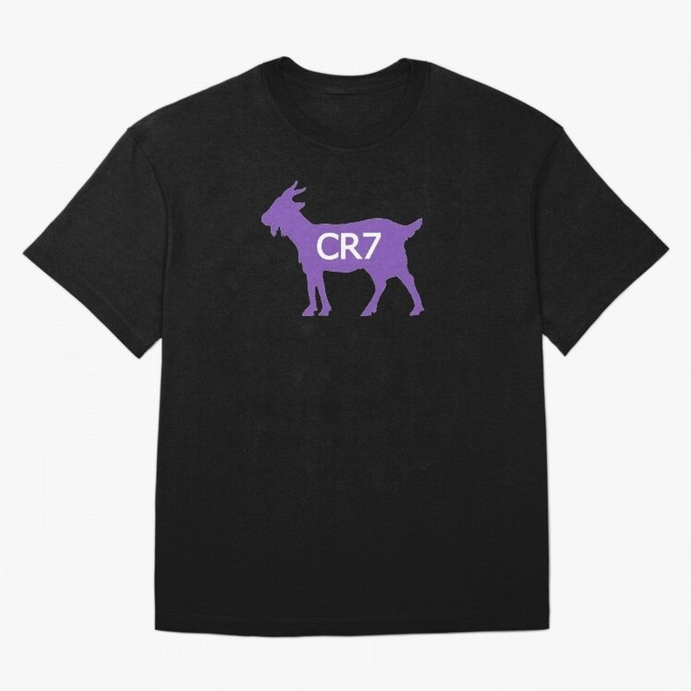 CR7 GOAT Purple Oversized T-Shirt Bring a Champion Mindset to Global Football Passion for FIFA World Cup 2026 USA Canada Mexico, Inspired by CR7, England and Germany, Championship Spirit, Famous Goals, Roaring Crowds and International Football