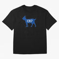 CR7 GOAT Blue Oversized T-Shirt Celebrate the Road through the FIFA World Cup 2026 USA Canada Mexico Journey through Cristiano Ronaldo Highlights, France Pride, Worldwide Fan Energy, Dramatic Goals, Stadium Lights and Championship Celebrations;