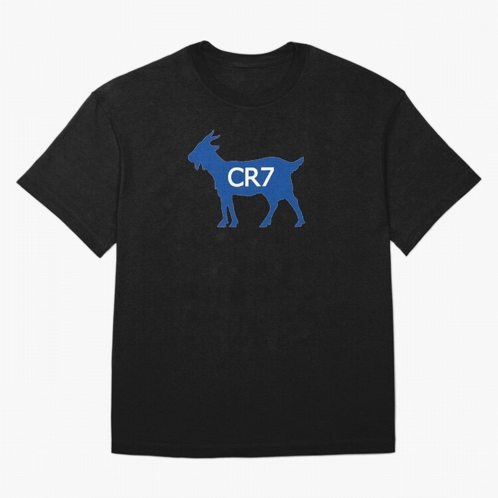 CR7 GOAT Blue Oversized T-Shirt Celebrate the Road through the FIFA World Cup 2026 USA Canada Mexico Journey through Cristiano Ronaldo Highlights, France Pride, Worldwide Fan Energy, Dramatic Goals, Stadium Lights and Championship Celebrations;