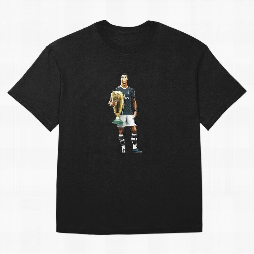 Cristiano Ronaldo CR7 Game Time Pixel Artwork Futbol Soccer Oversized T-Shirt Celebrate Soccer Greatness during the FIFA World Cup 2026 Group Stage Journey through Mbappe and Neymar Highlights, Brazil, Portugal and Argentina Pride, Classic Soccer