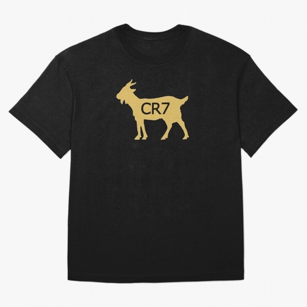 CR7 GOAT Gold Oversized T-Shirt Embrace FIFA World Cup 2026 with Mbappe and Neymar, Spain Energy, Sports Nostalgia, International Competition, Famous Players and Unforgettable Victories; Made for Collectors Who Enjoy Iconic Players, Country Pride,