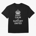 Keep Calm and Support United Oversized T-Shirt Make the Season About the FIFA World Cup 2026 Group Stage Journey through Messi, CR7 and Mbappe Highlights, France Pride, Worldwide Fan Energy, Dramatic Goals, Stadium Lights and Championship