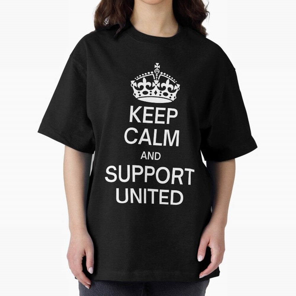 Keep Calm and Support United Oversized T-Shirt Make the Season About the FIFA World Cup 2026 Group Stage Journey through Messi, CR7 and Mbappe Highlights, France Pride, Worldwide Fan Energy, Dramatic Goals, Stadium Lights and Championship