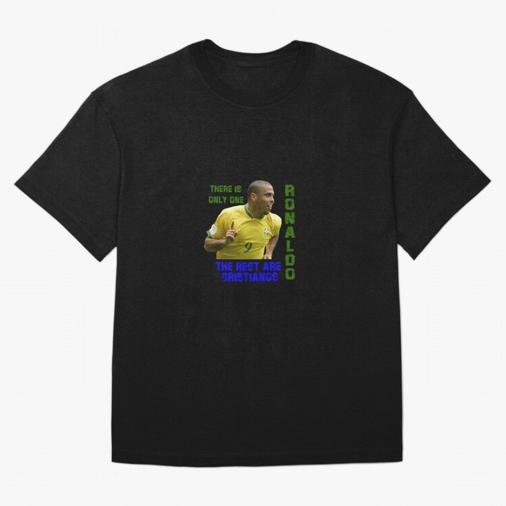 There is only one Ronaldo, the rest are Cristianos - Ronaldo Football Meme Oversized T-Shirt Represent FIFA World Cup 2026 Group Stage Spirit, Centered on France and Portugal, Haaland, Football History, Final Match Energy, Crowd Noise and Once in a