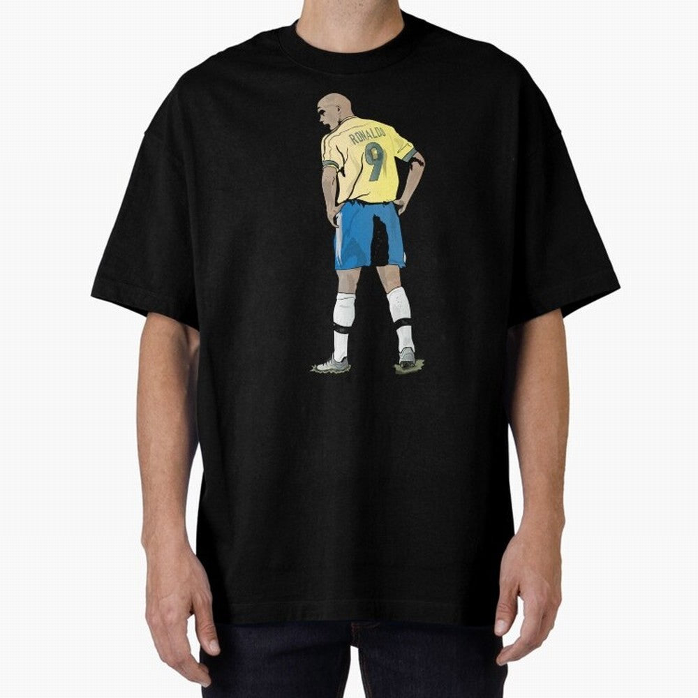 RONALDO NAZARIO 9 Oversized T-Shirt Showcase Match Day Hype around FIFA World Cup 2026 USA Canada Mexico, CR7 and Messi, England, France and Netherlands, Stadium Chants, National Pride, Trophy Dreams and Unforgettable Football Memories; Perfect for