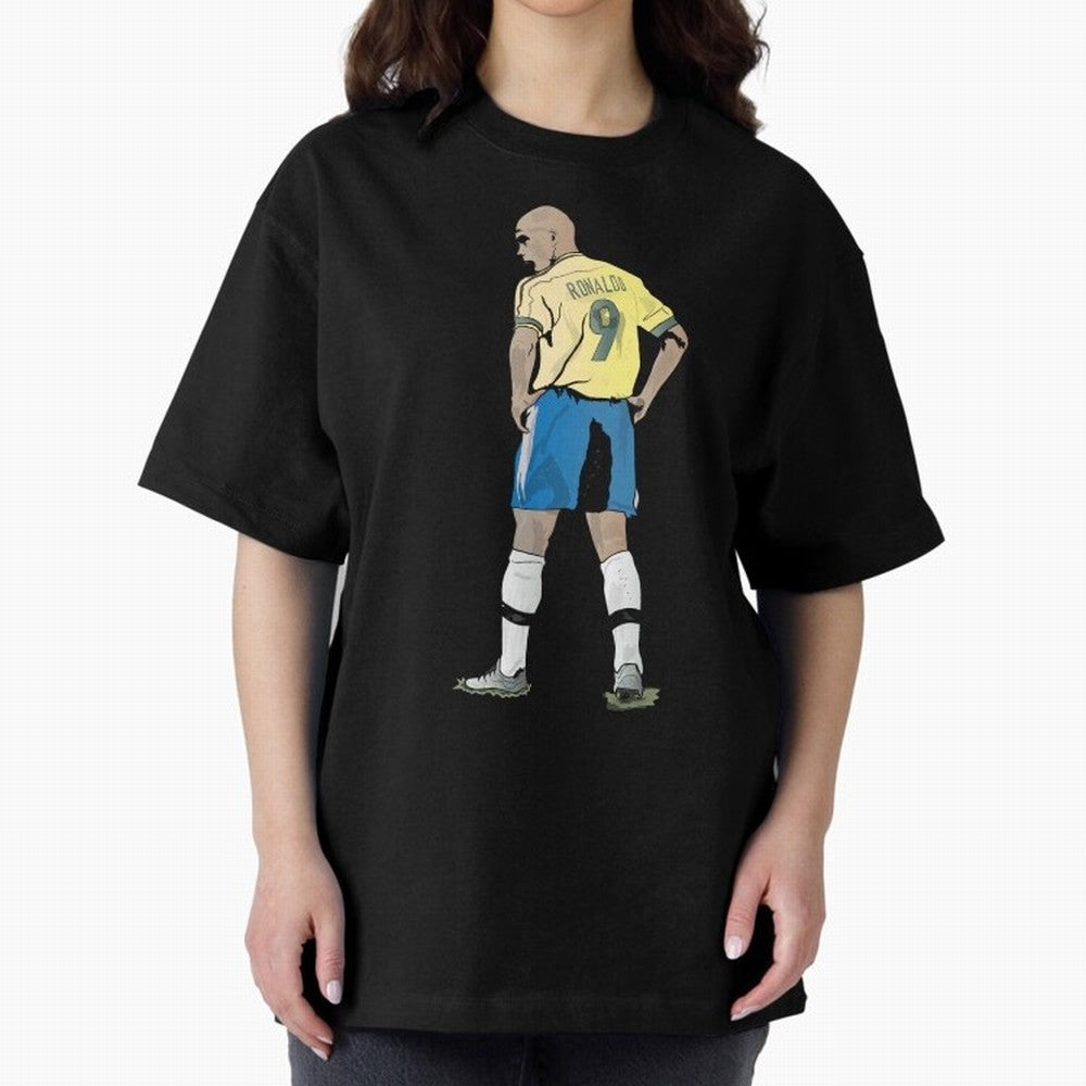RONALDO NAZARIO 9 Oversized T-Shirt Showcase Match Day Hype around FIFA World Cup 2026 USA Canada Mexico, CR7 and Messi, England, France and Netherlands, Stadium Chants, National Pride, Trophy Dreams and Unforgettable Football Memories; Perfect for