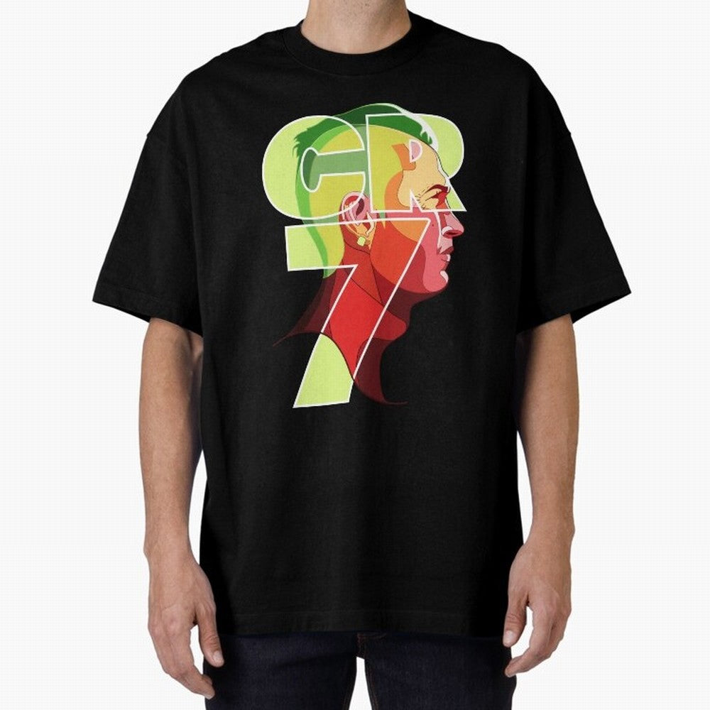 CR7 Football Legend ¨C Cristiano Ronaldo Inspired Design for True Fans Oversized T-Shirt Experience the Global Stage of Global Football Passion for FIFA World Cup 2026 USA Canada Mexico, Capturing Neymar, Haaland and Cristiano Ronaldo, Portugal,