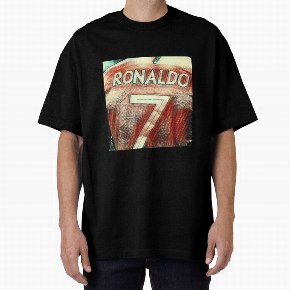 CR7 Oversized T-Shirt Celebrate Soccer Greatness during FIFA World Cup 2026 Group Stage Spirit, Built around Brazil, Portugal and Argentina, Messi, CR7 and Mbappe, Football History, Final Match Energy, Crowd Noise and Once in a Lifetime Moments;