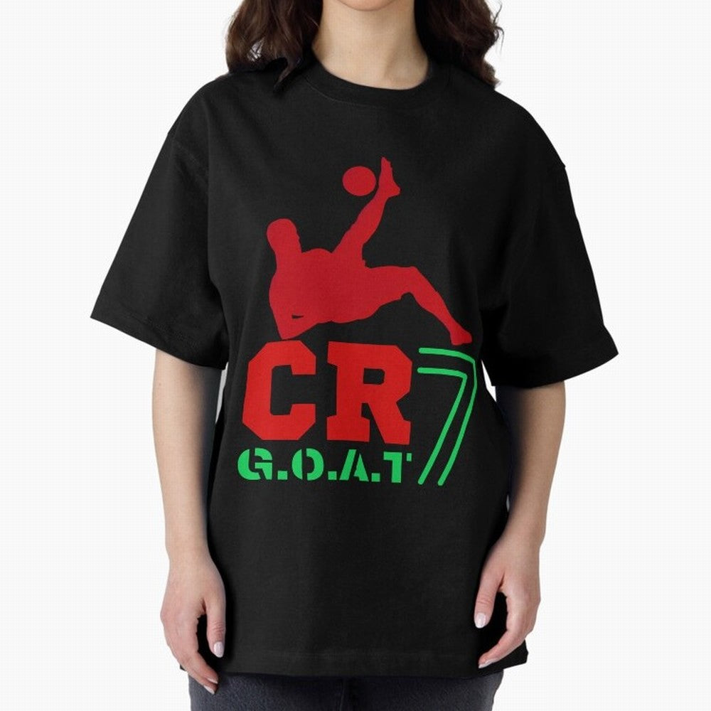 CR7 G.O.A.T Oversized T-Shirt Share FIFA World Cup 2026 Group Stage Built around Cristiano Ronaldo, Haaland and CR7, England and Germany Energy, Worldwide Fan Energy, Dramatic Goals, Stadium Lights and Championship Celebrations; Perfect for Fans,