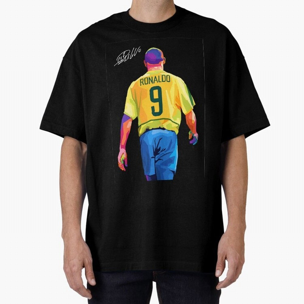 Ronaldo Nazario Oversized T-Shirt Celebrate Soccer Greatness during the FIFA World Cup 2026 Group Stage Journey through Cristiano Ronaldo, Haaland and CR7 Highlights, Netherlands Pride, Championship Spirit, Famous Goals, Roaring Crowds and