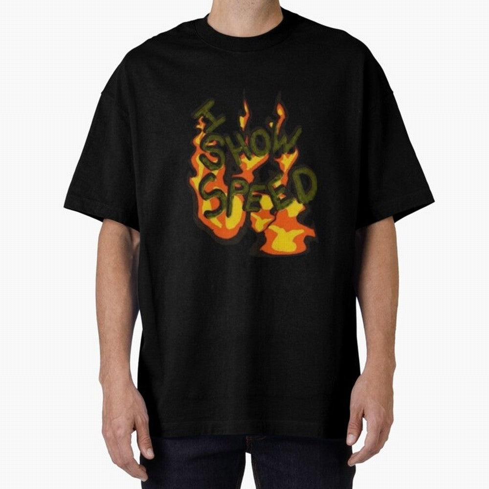 ISHOWSPEED MERCH LOGO 2 Oversized T-Shirt Mark Global Football Passion for FIFA World Cup 2026, Built around Cristiano Ronaldo, Haaland and CR7, Brazil, Portugal and Argentina, Supporter Pride, Iconic Celebrations, Legendary Names and Global Match