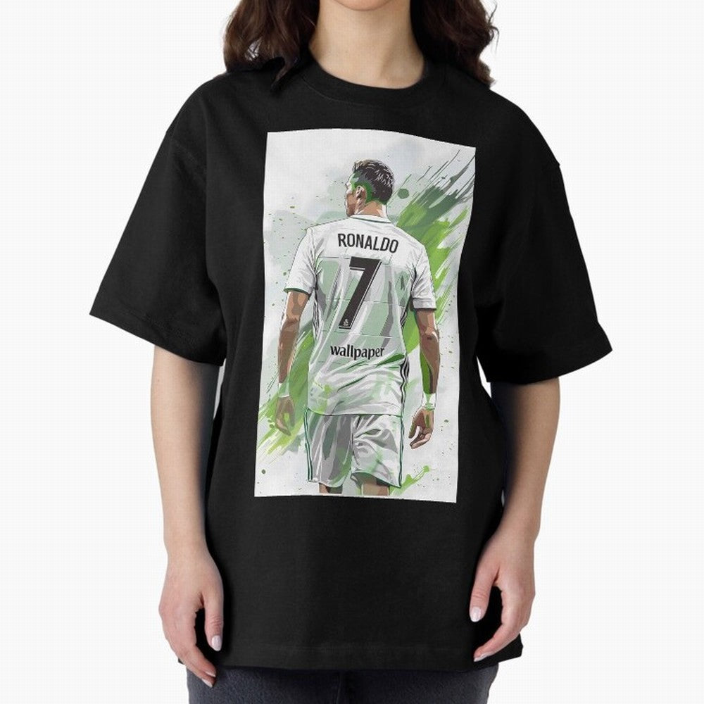 Ronaldo Oversized T-Shirt Step into FIFA World Cup 2026 USA Canada Mexico Spirit, with Brazil, Portugal and Argentina, Neymar, Haaland and Cristiano Ronaldo, Supporter Pride, Iconic Celebrations, Legendary Names and Global Match Day Energy; Ideal