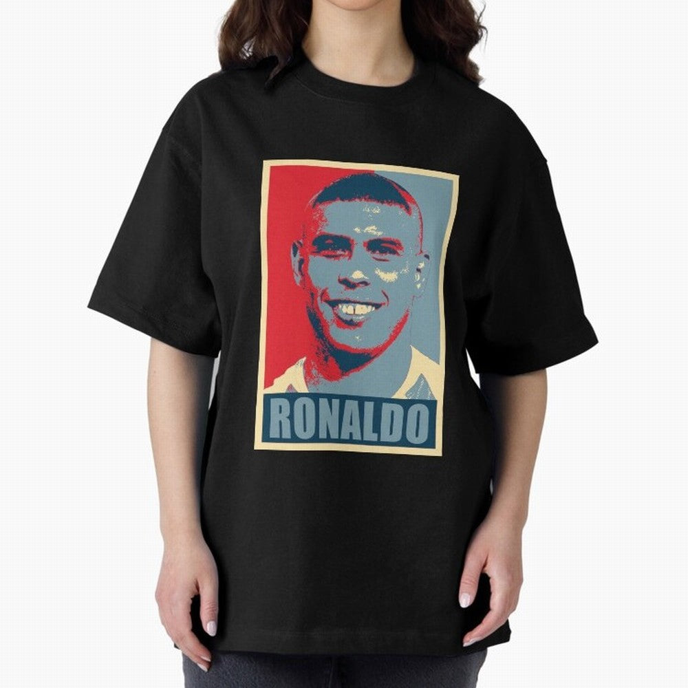 Ronaldo De Lima Hope Oversized T-Shirt Join FIFA World Cup 2026 Group Stage Highlighting Messi, Portugal, Spain and Germany Energy, Fan Favorite Moments, National Team Passion, Big Match Drama and Soccer History; Perfect for Supporters Who Want