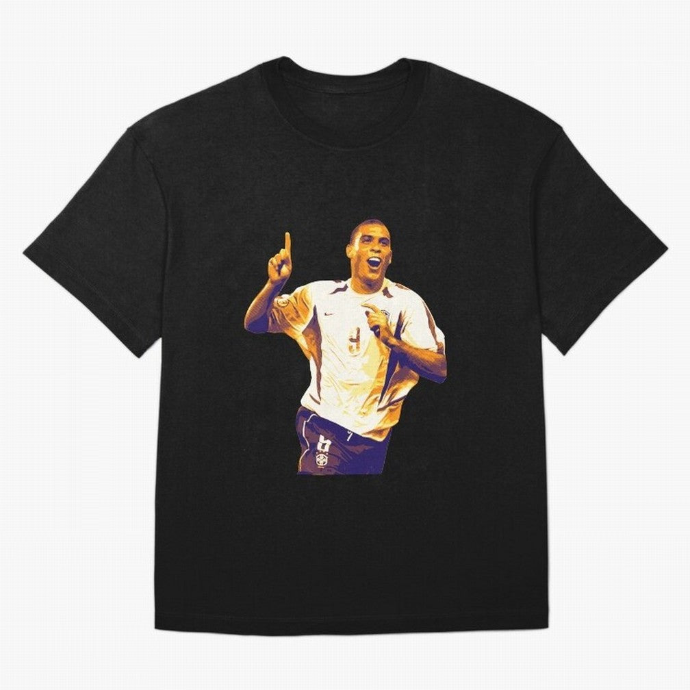 Ronaldo Naz¨¢rio brazil team Oversized T-Shirt Bring a Vintage Feel to FIFA World Cup 2026 USA Canada Mexico with Mbappe and Neymar, Germany Energy, Classic Soccer Heritage, Championship Pressure, Fan Loyalty and International Pride; Perfect for