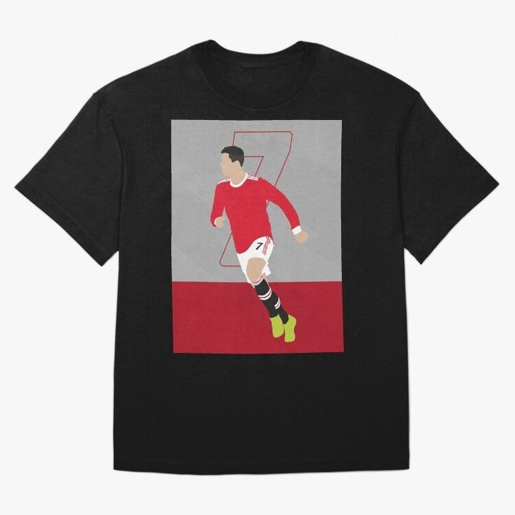 Cristiano Ronaldo 2021/22 Illustration Oversized T-Shirt Honor the Beautiful Game during FIFA World Cup 2026 for Fans of Cristiano Ronaldo and France and Portugal, Bringing Match Day Excitement, Supporter Culture, Golden Goals and Global Football