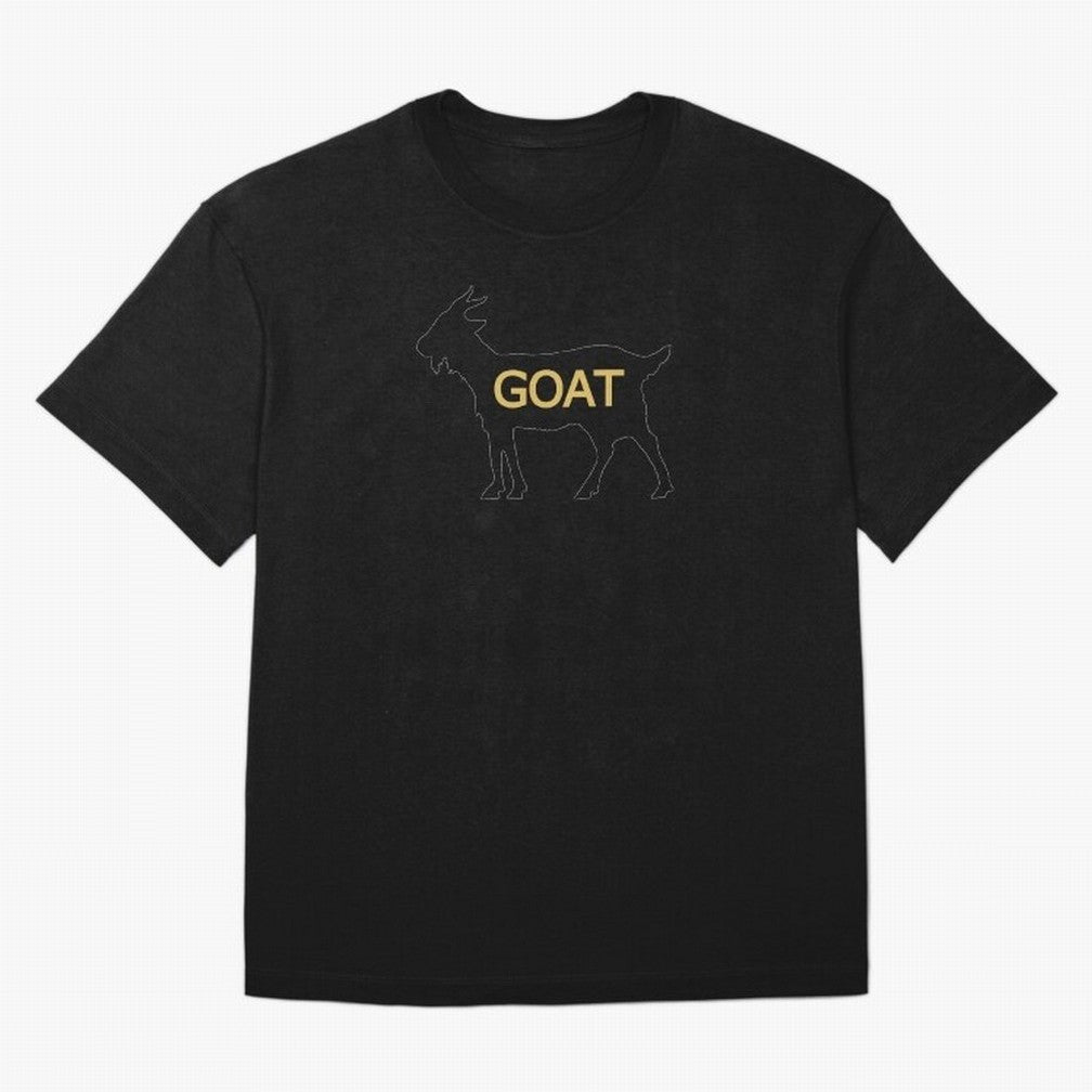 GOAT Alt Gold Oversized T-Shirt Show Championship Spirit for Global Football Passion for FIFA World Cup 2026 Group Stage, Inspired by CR7, Spain, Supporter Pride, Iconic Celebrations, Legendary Names and Global Match Day Energy; Ideal for Fans Who