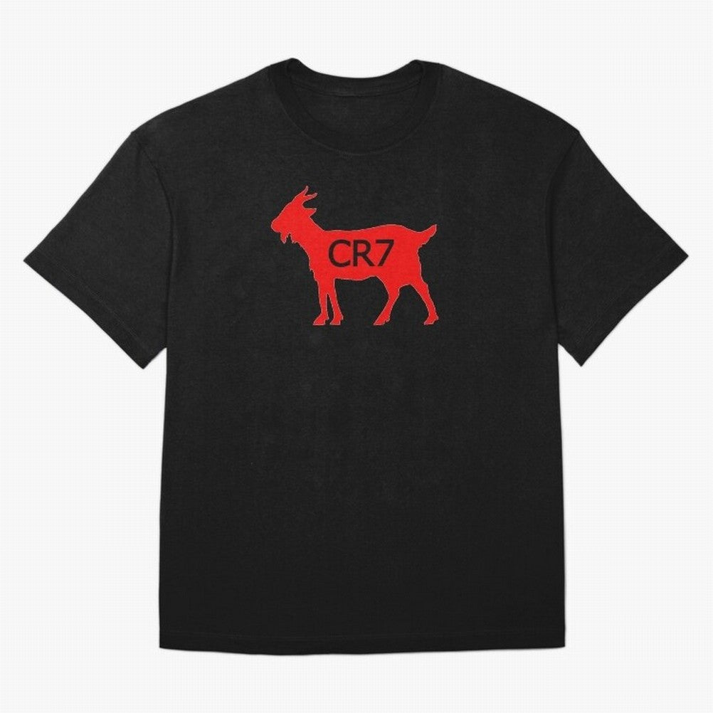 CR7 GOAT Red Oversized T-Shirt Make Every Kick Count in FIFA World Cup 2026 for Fans of Haaland and Mbappe and Brazil, Bringing Champion Mindset, Group Stage Buzz, Knockout Tension and Passionate Fan Culture; Created for Match Day Parties, Soccer