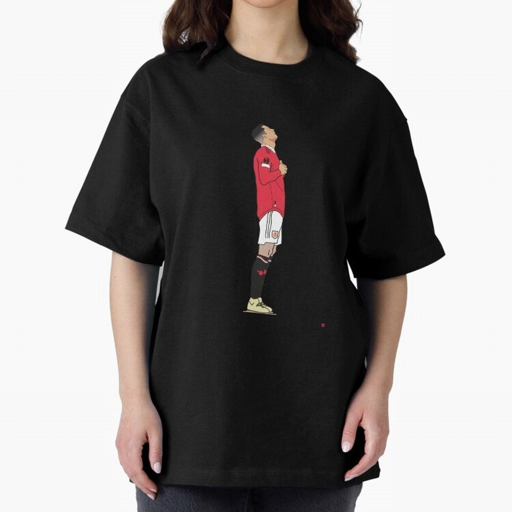 Ronaldo Pose Oversized T-Shirt Make Every Kick Count in the FIFA World Cup 2026 Group Stage Journey through CR7 Highlights, England and Germany Pride, Global Supporter Spirit, Legendary Goals, National Colors and Tournament Celebration; Created for