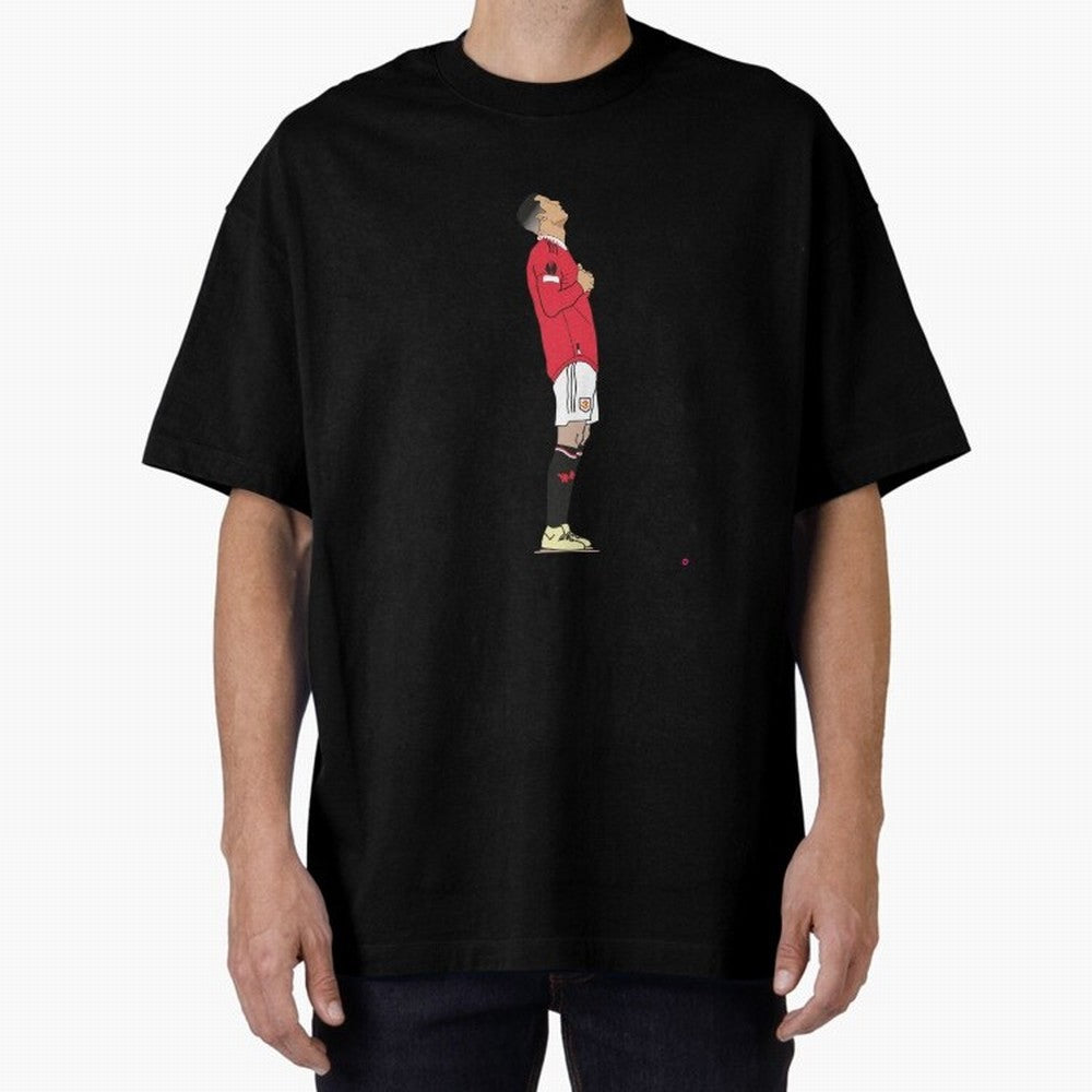 Ronaldo Pose Oversized T-Shirt Make Every Kick Count in the FIFA World Cup 2026 Group Stage Journey through CR7 Highlights, England and Germany Pride, Global Supporter Spirit, Legendary Goals, National Colors and Tournament Celebration; Created for