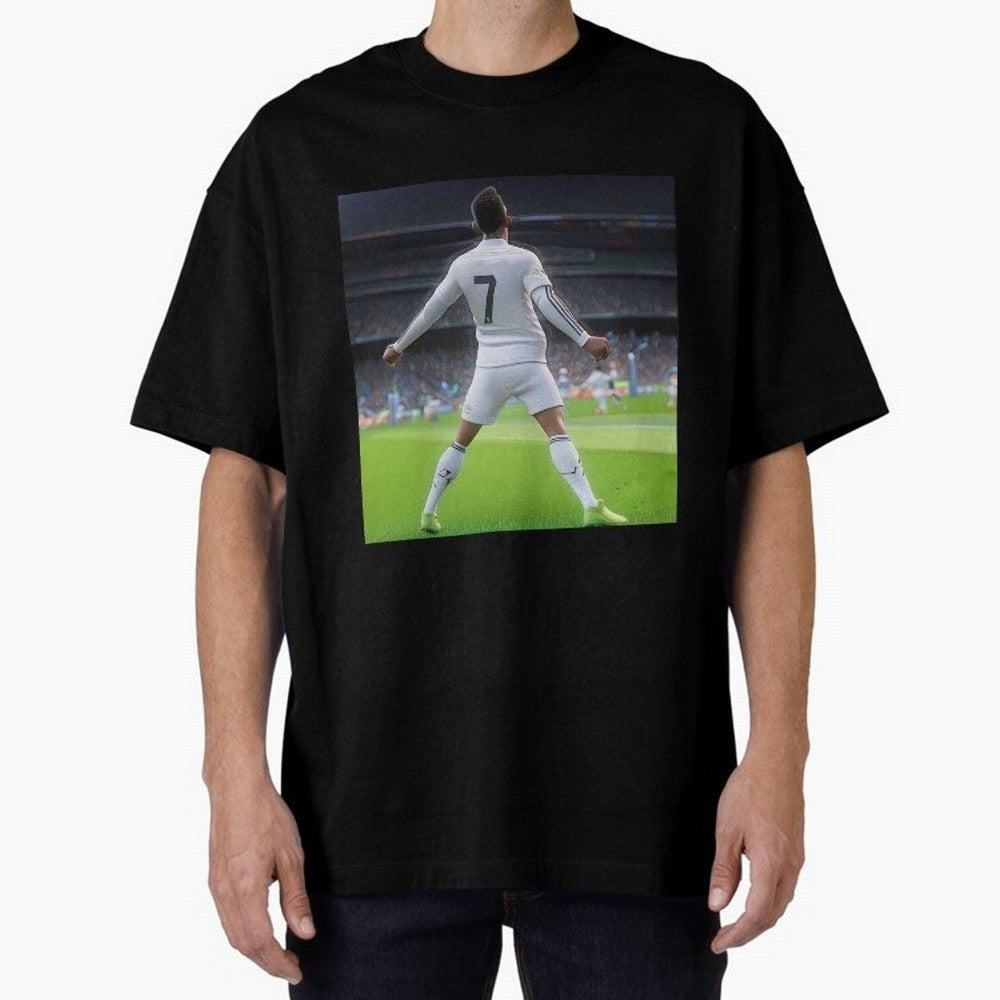Ronaldo caricature Oversized T-Shirt Celebrate the Next Chapter of FIFA World Cup 2026 Group Stage Celebrating Neymar, Portugal Energy, Supporter Pride, Iconic Celebrations, Legendary Names and Global Match Day Energy; Great for Watch Parties,