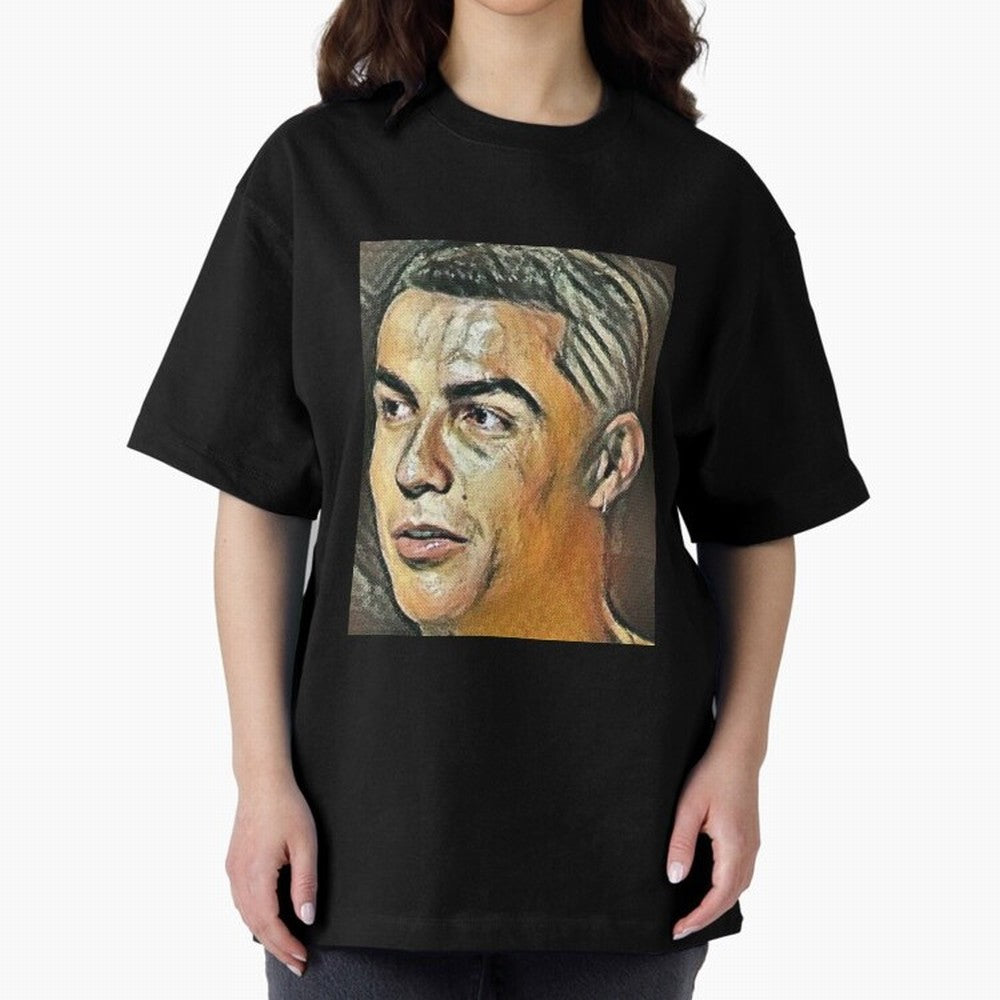 Cristiano Ronaldo Oversized T-Shirt Show Championship Spirit for FIFA World Cup 2026 Spirit, with Netherlands, Neymar, Football Passion, Legendary Performances, Festival Vibes and Supporter Community; Perfect for Fans, Collectors, Family