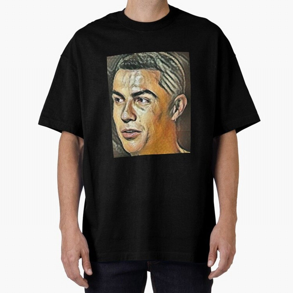 Cristiano Ronaldo Oversized T-Shirt Show Championship Spirit for FIFA World Cup 2026 Spirit, with Netherlands, Neymar, Football Passion, Legendary Performances, Festival Vibes and Supporter Community; Perfect for Fans, Collectors, Family