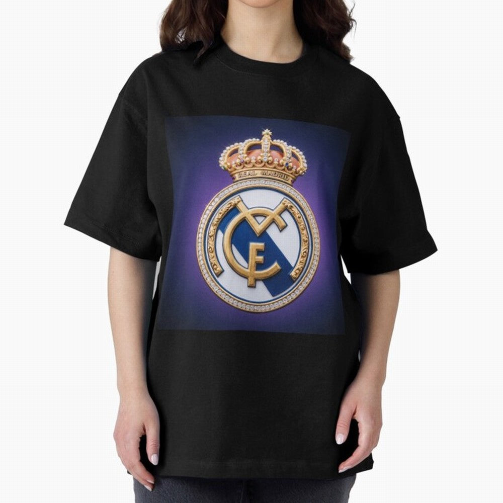 Santiago Bernab¨¦u Oversized T-Shirt Celebrate the Biggest Stage of Match Day Hype around FIFA World Cup 2026, Messi, CR7 and Mbappe, France and Portugal, Tournament Hype, Historic Matchups, Family Viewing Parties and Global Sports Pride; Created