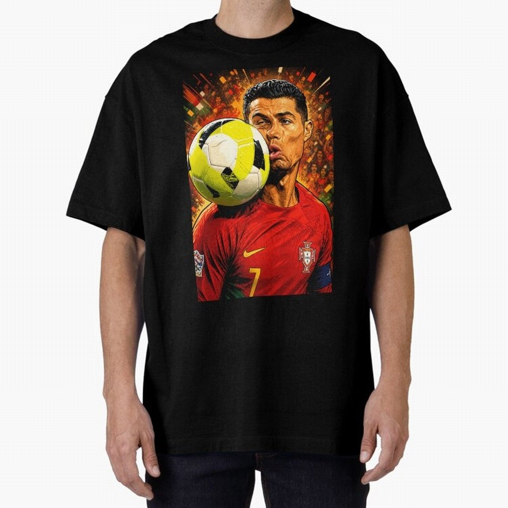 Legendary shot Oversized T-Shirt Support the Legends of FIFA World Cup 2026 Driven by Messi, Neymar and Mbappe, Spain Energy, Classic Soccer Heritage, Championship Pressure, Fan Loyalty and International Pride; Built for Supporters Chasing Trophy