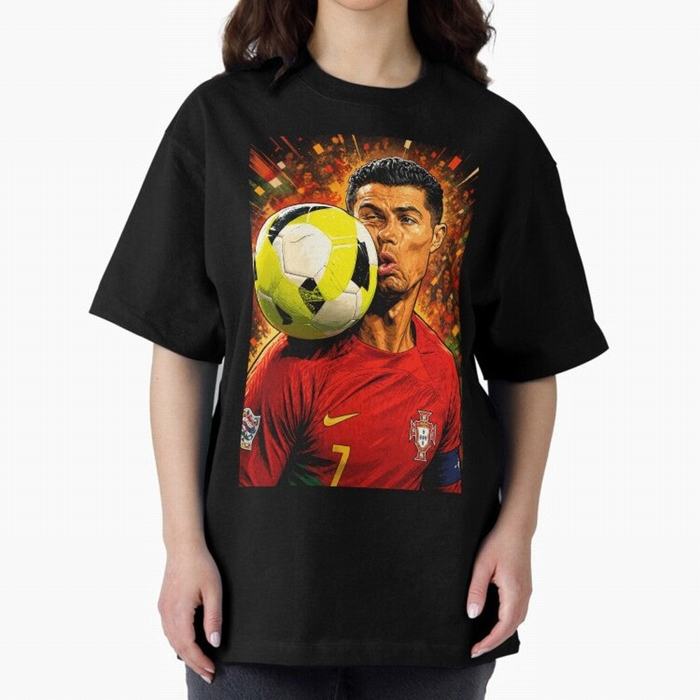 Legendary shot Oversized T-Shirt Support the Legends of FIFA World Cup 2026 Driven by Messi, Neymar and Mbappe, Spain Energy, Classic Soccer Heritage, Championship Pressure, Fan Loyalty and International Pride; Built for Supporters Chasing Trophy