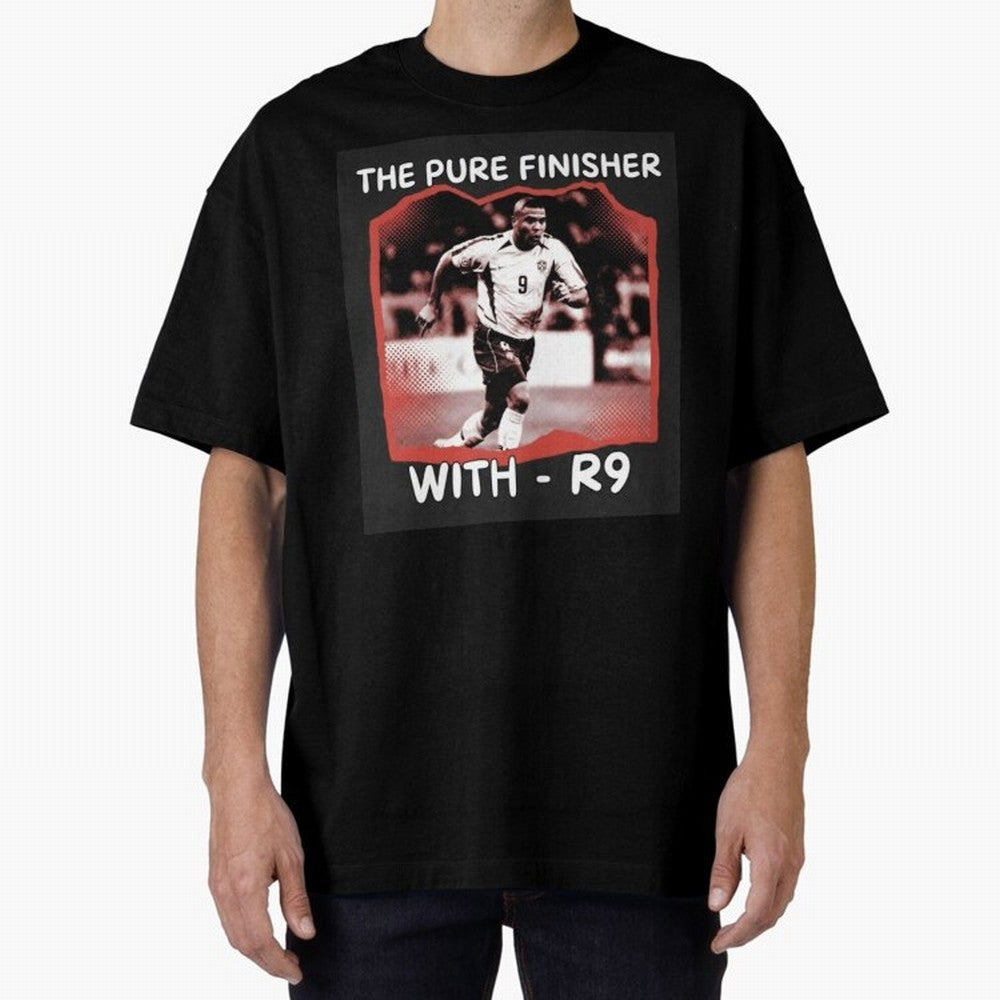 Ronaldo R9 The Pure Finisher Vintage Oversized T-Shirt Support the Legends of the FIFA World Cup 2026 Group Stage Journey through Messi, CR7 and Mbappe Highlights, Spain and Netherlands Pride, Soccer Culture, Superstar Moments, National Team Dreams