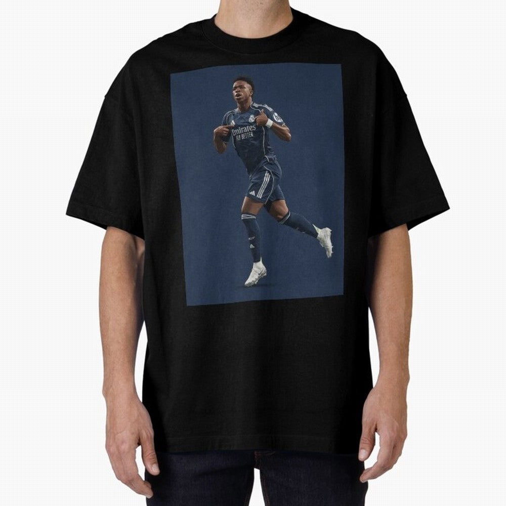Vini Oversized T-Shirt Carry the Dream of FIFA World Cup 2026 Group Stage Driven by CR7, Argentina, France and Brazil Energy, Game Day Rituals, Football Legends, Country Pride and the Road to the Final; Perfect for Supporters Who Want Bold Football