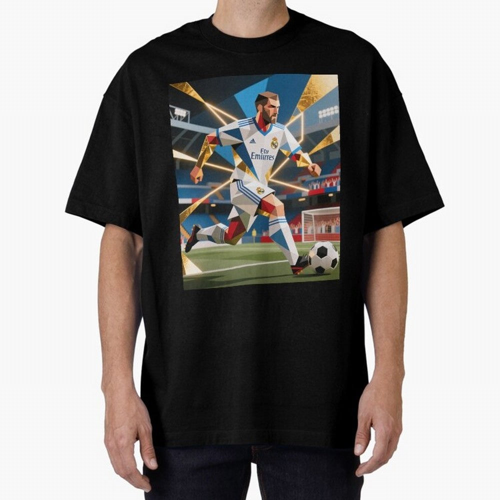 Madridistas Oversized T-Shirt Elevate the FIFA World Cup 2026 Journey through CR7 and Messi Highlights, Argentina and Brazil Pride, Sports Nostalgia, International Competition, Famous Players and Unforgettable Victories; Perfect for Supporters Who