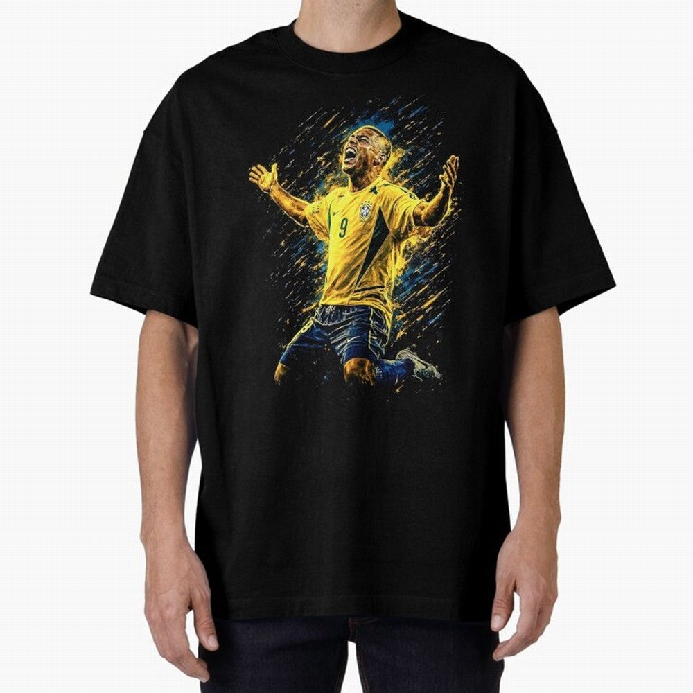 R9 Ronaldo Football Legend Oversized T-Shirt Celebrate Rivalries and Pride in Match Day Hype around FIFA World Cup 2026, Cristiano Ronaldo, France and Portugal, Game Day Rituals, Football Legends, Country Pride and the Road to the Final; Ideal for