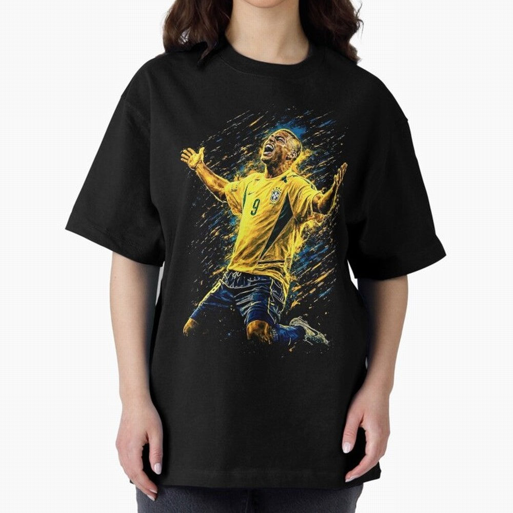 R9 Ronaldo Football Legend Oversized T-Shirt Celebrate Rivalries and Pride in Match Day Hype around FIFA World Cup 2026, Cristiano Ronaldo, France and Portugal, Game Day Rituals, Football Legends, Country Pride and the Road to the Final; Ideal for