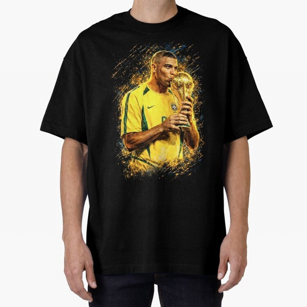R9 Ronaldo Football Legend Oversized T-Shirt Follow FIFA World Cup 2026 Featuring Neymar, Germany Energy, Championship Spirit, Famous Goals, Roaring Crowds and International Football Unity; Made for Collectors Who Enjoy Iconic Players, Country