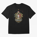 Portugal 2026 Football Crest ¨C Portuguese Soccer Supporters Pride Design Oversized T-Shirt Make Memories around Global Football Passion for FIFA World Cup 2026 Group Stage, Filled with Messi, Neymar and Mbappe, Brazil, Worldwide Fan Energy,