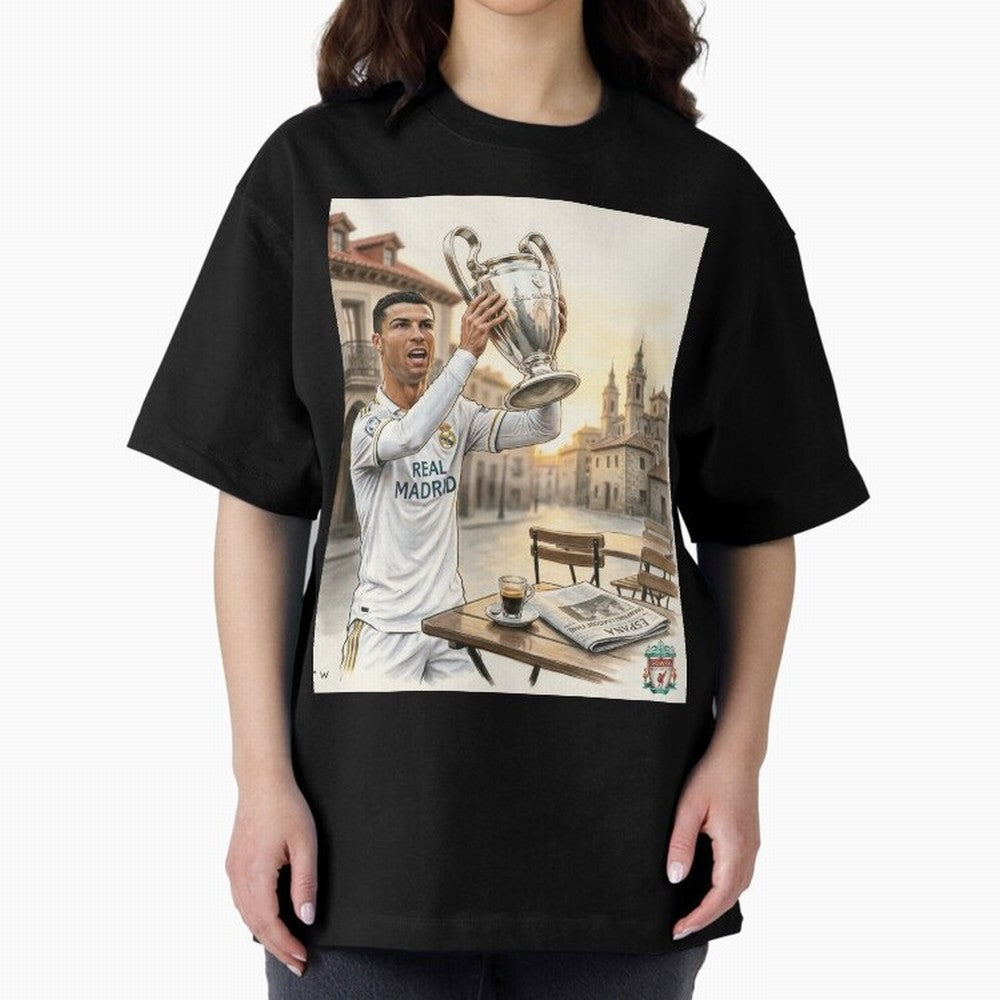 Madrid Oversized T-Shirt Honor Champions and Dreams in FIFA World Cup 2026 Group Stage Inspired by Messi, CR7 and Mbappe, Brazil, Portugal and Argentina Energy, Game Day Rituals, Football Legends, Country Pride and the Road to the Final; Perfect