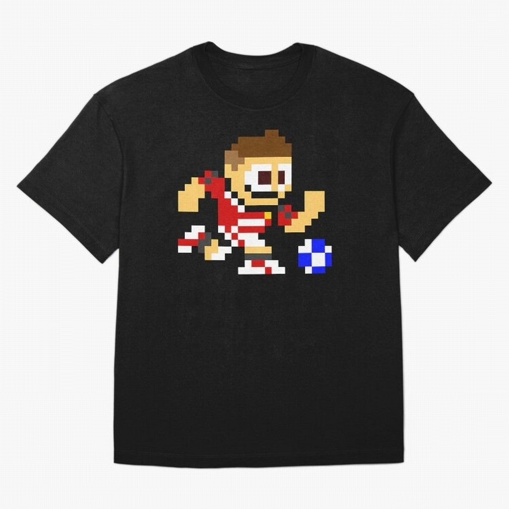 Ronaldo Manchester United (8-bit Football / Soccer Player) Oversized T-Shirt Celebrate the Road through Match Day Hype around FIFA World Cup 2026, CR7, Spain and Netherlands, Stadium Chants, National Pride, Trophy Dreams and Unforgettable Football