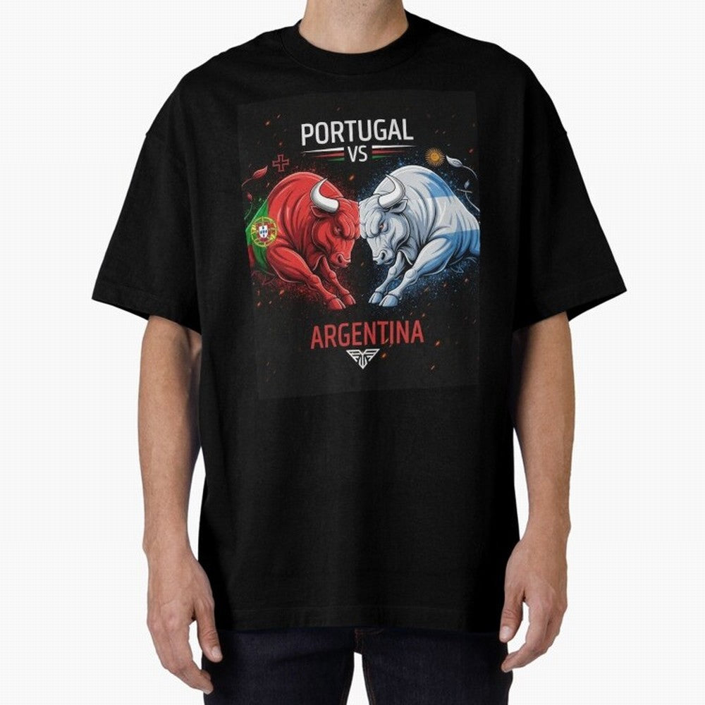 Messi vs Ronaldo Oversized T-Shirt Honor Football Greatness during FIFA World Cup 2026 USA Canada Mexico Made for Neymar, Haaland and Cristiano Ronaldo, Netherlands Energy, Tournament Hype, Historic Matchups, Family Viewing Parties and Global