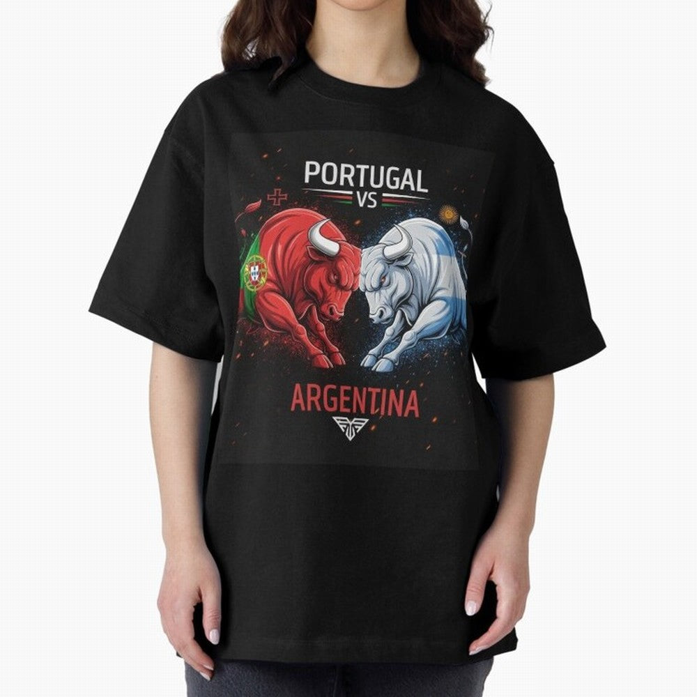 Messi vs Ronaldo Oversized T-Shirt Honor Football Greatness during FIFA World Cup 2026 USA Canada Mexico Made for Neymar, Haaland and Cristiano Ronaldo, Netherlands Energy, Tournament Hype, Historic Matchups, Family Viewing Parties and Global