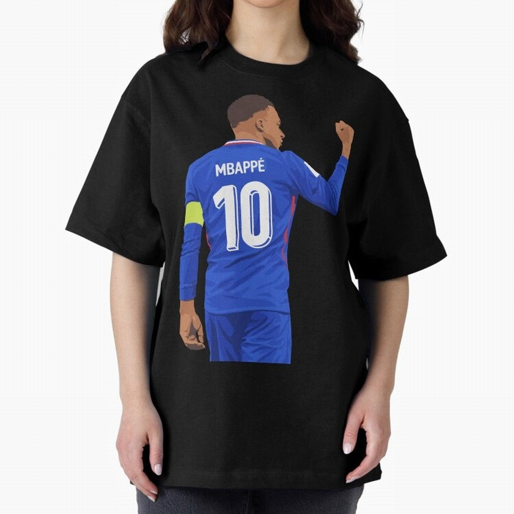 Kylian Mbappe France Oversized T-Shirt Create FIFA World Cup 2026 Spirit, Built around Brazil, Portugal and Argentina, Messi, Stadium Memories, Football Loyalty, International Chants and Championship Tradition; Ideal for Passionate Fans Who Love